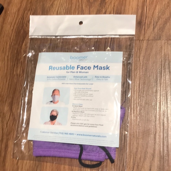 Boomer Naturals Accessories New Sealed Reusable Face Mask For Kids